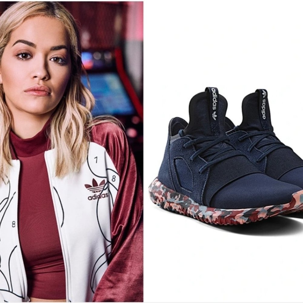adidas Tubular Defiant/Rita Ora adidas Originals, Navy Blue/Multi-color, Size: 9
